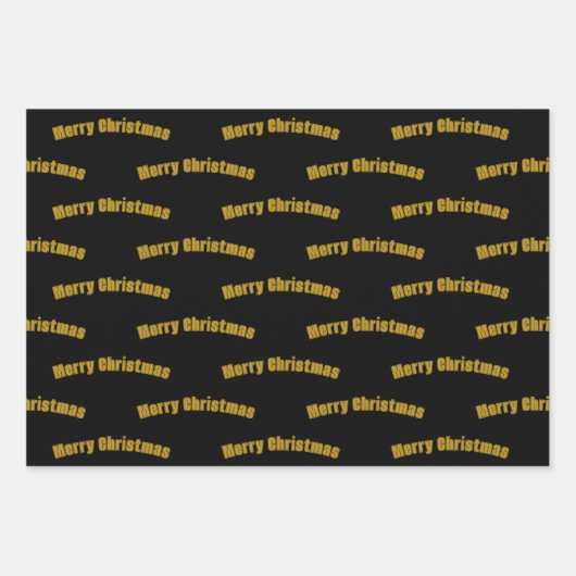 Kerstmis minimalistisch Monogram in Lijsten Custom Inpakpapier Vel (Voorkant 2)