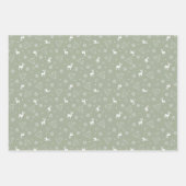 Kerstmis Minimalistisch Patroon  Inpakpapier Vel (Voorkant)