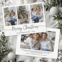 Kerstmis Minimalistisch Schrift Elegante Foto 