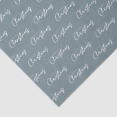 Kerstmis Minimalistisch Schrift Tissuepapier (Detail)