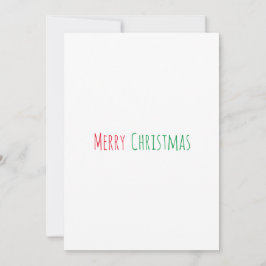 Kerstmis minimalistische eenvoudige kerstkaart