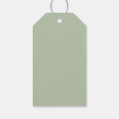 Kerstmis Minimalistische Krans Cadeaulabel (Achterkant)