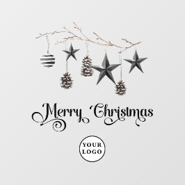 Kerstmis Minimalistische moderne Venster Cling Raamsticker