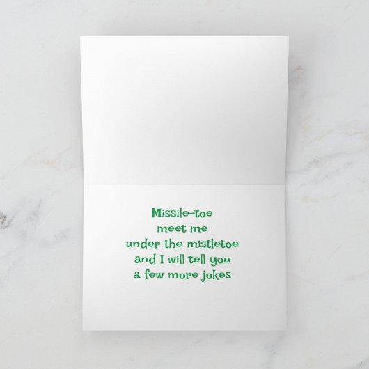 KERSTMIS MISPESTERGRAP OP KAART DEZE KERST (Binnen)