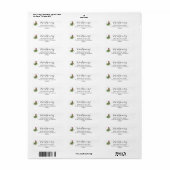 Kerstmis Mistletoe Adres Etiket (Full Sheet)