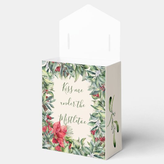 Kerstmis Mistletoe Bedankdoosjes (Geopend)