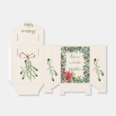Kerstmis Mistletoe Bedankdoosjes (Uitgevouwen)