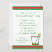 Kerstmis: mistletoe Cocktail Kaart (Achterkant)