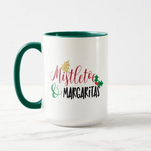 Kerstmis Mistletoe en Margaritas, Kerstpret Fun Mok