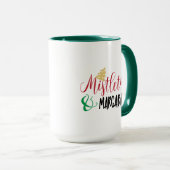 Kerstmis Mistletoe en Margaritas, Kerstpret Fun Mok (Voorkant rechts)