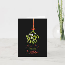 Kerstmis Mistletoe Feestdagen Kaart