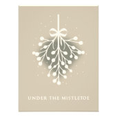 Kerstmis Mistletoe Foto Afdruk (Voorkant)
