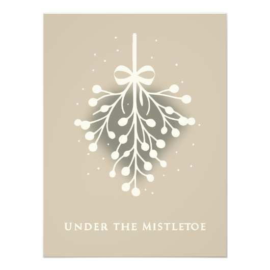 Kerstmis Mistletoe Foto Afdruk (Voorkant)