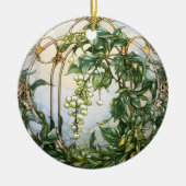 Kerstmis Mistletoe Keramisch Ornament (Voorkant)