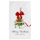 Kerstmis Mistletoe Klein Cadeauzakje (Achterkant)