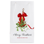 Kerstmis Mistletoe Klein Cadeauzakje (Voorkant)