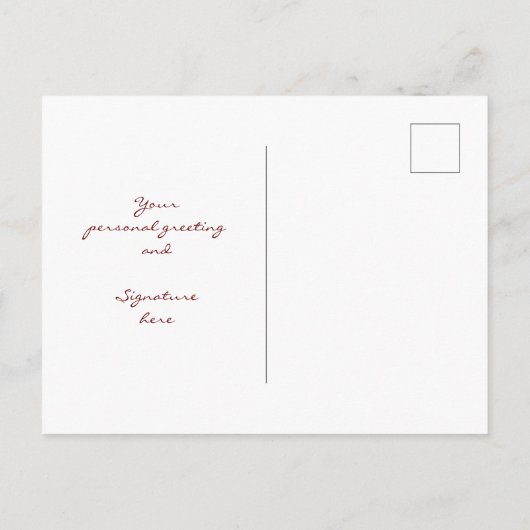 Kerstmis Mistletoe Prettige feestdagen Foto Briefk (Achterkant)