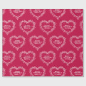 Kerstmis, mistletoe, rood wit cadeaupapier (Vlak)