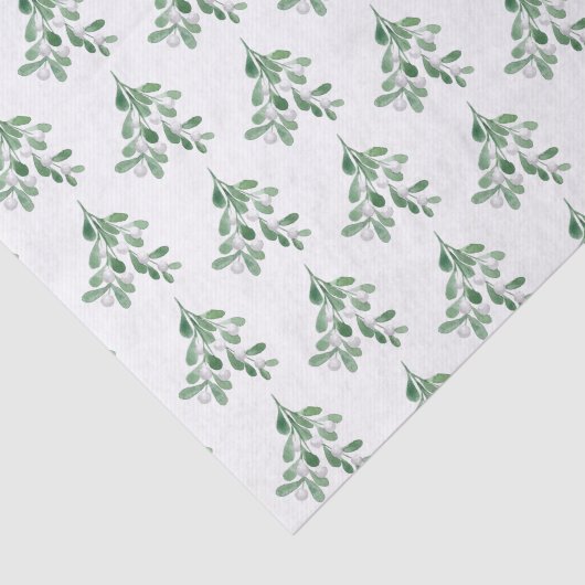 Kerstmis Mistletoe Tissuepapier (Detail)