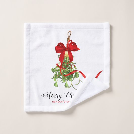 Kerstmis Mistletoe Washandje (Wasdoekje)