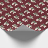 Kerstmis Mistletoe Waterverf Cadeaupapier (Hoek)