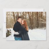 Kerstmis Mistsprankel Modern Koppels 4 Foto Feestdagenkaart (Achterkant)