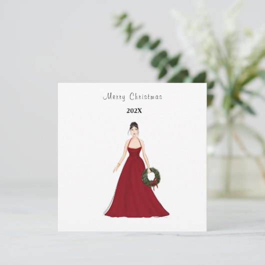 Kerstmis, mode, illustratie, (Staand voorkant)