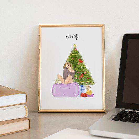 Kerstmis, mode schets, illustratie, poster