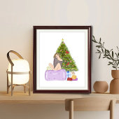 Kerstmis, mode schets, illustratie, poster