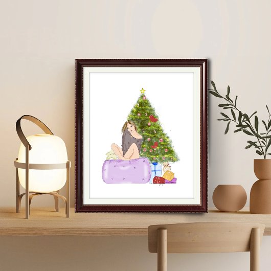 Kerstmis, mode schets, illustratie, poster