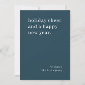 Kerstmis | Modern Blauwgroen stijlvol bedrijf Feestdagenkaart (Voorkant)