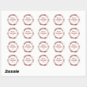 Kerstmis Modern Holiday Plaid Sticker (Vel)