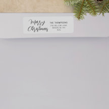 Kerstmis Modern Retouradres Aangepast