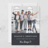Kerstmis | Modern stijlvolle foto van team Feestdagenkaart (Voorkant)