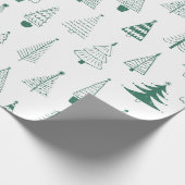 Kerstmis moderne boom cadeaupapier (Hoek)