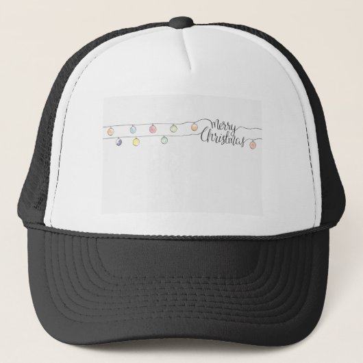 Kerstmis, moderne kerstKaart Trucker Pet (Voorkant)