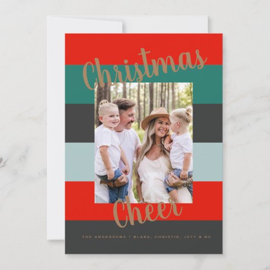 Kerstmis - Moderne, kleurrijke multi-foto (Voorkant)