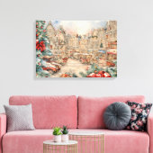 Kerstmis Moderne Kleurrijke Verpakte Kunst Canvas  (Insitu (Woonkamer))