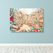 Kerstmis Moderne Kleurrijke Verpakte Kunst Canvas  (Insitu (Houten vloer))