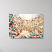 Kerstmis Moderne Kleurrijke Verpakte Kunst Canvas (Voorkant)