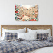 Kerstmis Moderne Kleurrijke Verpakte Kunst Canvas  Afdruk (Insitu (Slaapkamer))