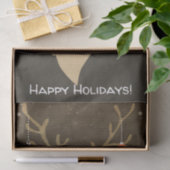 Kerstmis Moderne Rustieke Winter Herten Vakantie P Tissuepapier (Geschenk)