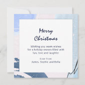 Kerstmis Moderne winter 3 Foto (Achterkant)