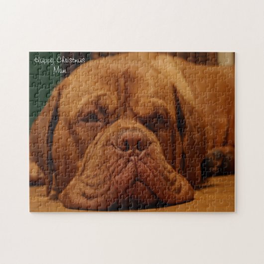 Kerstmis Moeder. Legpuzzel (Horizontaal)