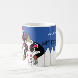 Kerstmis Mok 11 oz. "Happy Moo Year"