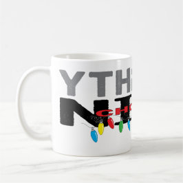 Kerstmis Mok 11 oz. "Naughty kiest Nice"