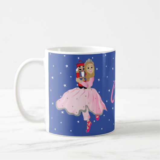 Kerstmis Mok 11 oz. Notenkraker Ballerina Sterren (Links)