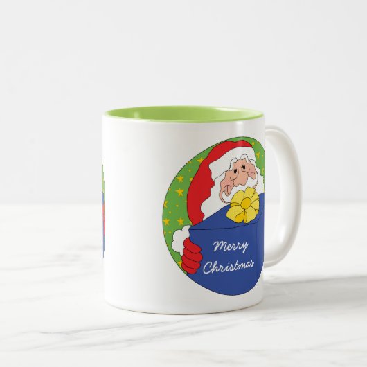 Kerstmis Mok 11 oz. Santa Claus personaliseren (Voorkant rechts)