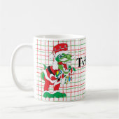 Kerstmis Mok 11 oz. "TySANTAsaurus Rex" (Links)