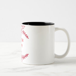 Kerstmis mok, aanpassen ontwerp tweekleurige koffiemok
